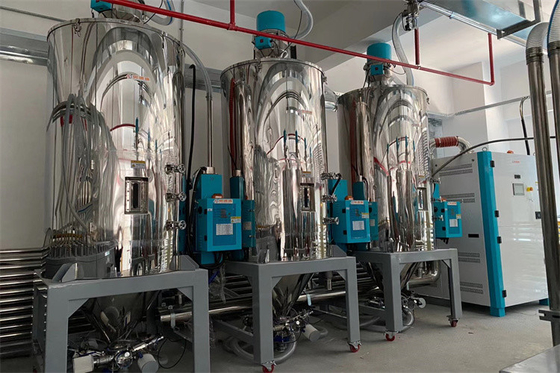 Ekstrüzyon İşlemi için Merkezi Besleme Sistemi Plastik Malzemenin Taşınması