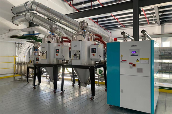 OMCS-20 Merkezi Kurutma Sistemleri Plastik İşleme İçin Özelleştirilmiş Besleme Karıştırma