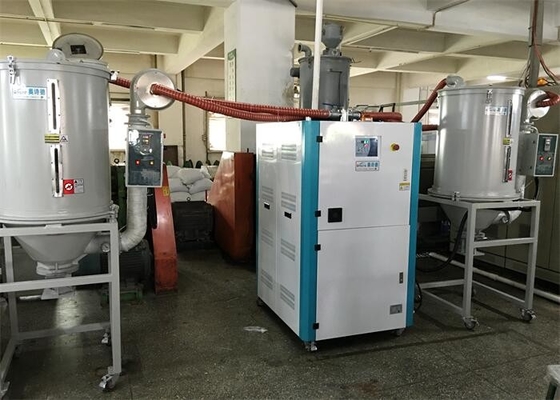 Çift katmanlı paslanmaz çelik plastik granül kurutma hopper kurutma makinesi