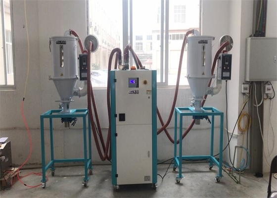 Büyük ölçekli üretim için plastik nemsizleştirme hopper kurutma makinesi kurutma silo gri renk
