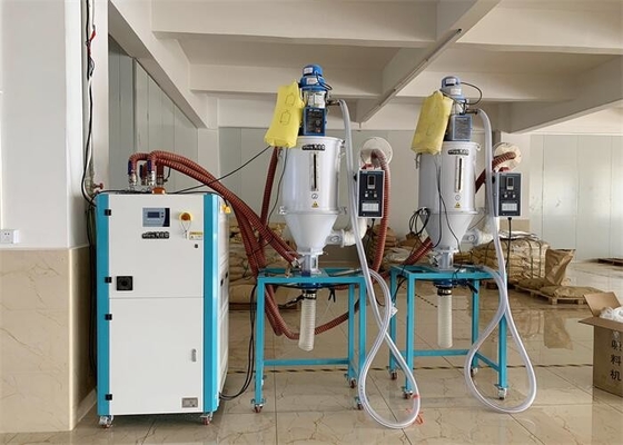 Mikro Bilgisayar Kontrol Sistemi 30-6000T Enjeksiyon için Plastik Hopper Kurucu 48KW