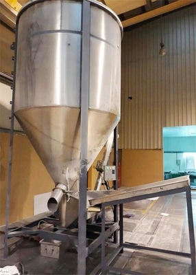 Plastik Granül Pulları İçin Besleme ve Taşıma Vidalı Besleyici Konveyör