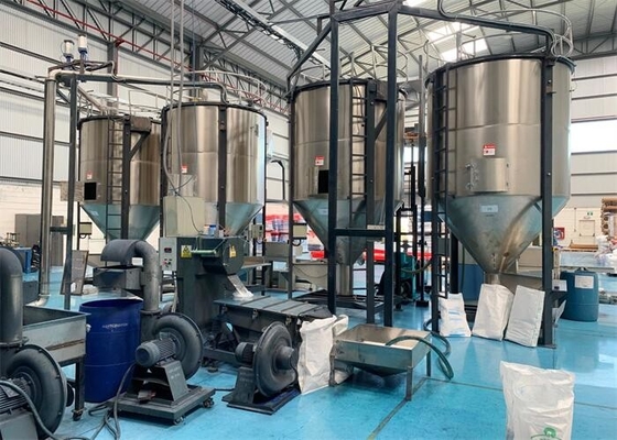 Plastik Malzemeyi Karıştırmak İçin Büyük Hacimli Plastik Reçine Karıştırıcı Blender Makinesi Dikey Tip