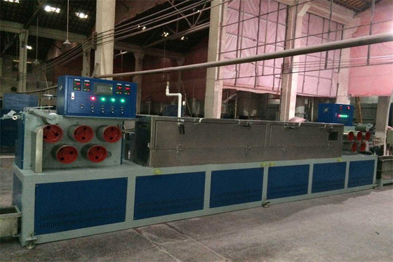 5-19 Mm Yeşil Renkli Akıllı PLC Kontrollü Plastik PP Kayış Üretim Hattı Bandı