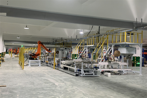 PLC Kontrol İstifleme Tartı Paketleme Makinesi Plastik Pelet İçin Yarı Otomatik